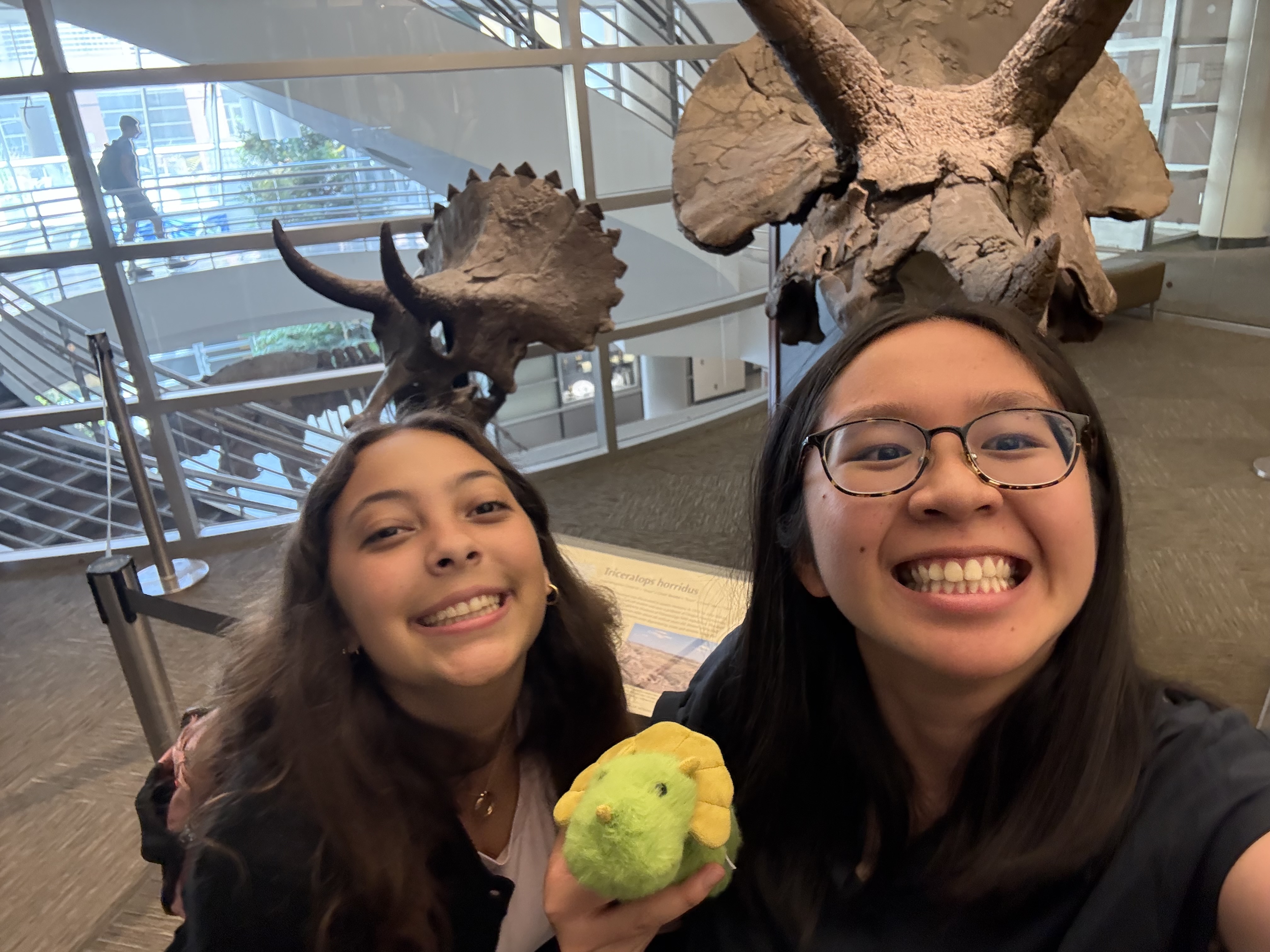 Dino with fossils at VLSB, Berkeley